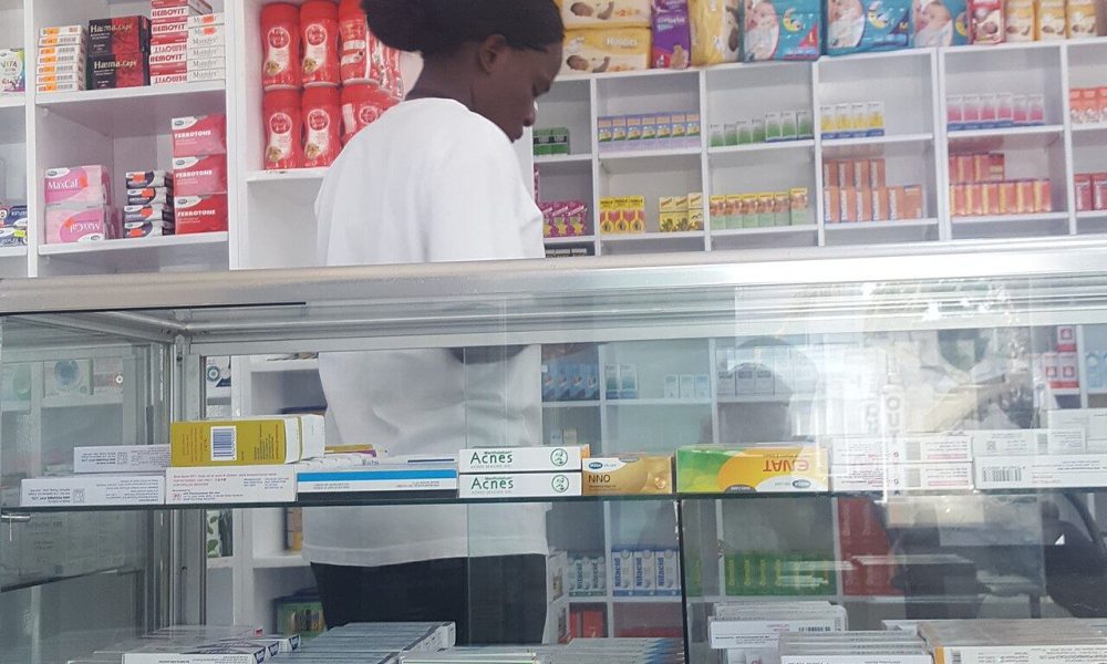 A pharmacist in a pharmacy