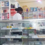 A pharmacist in a pharmacy