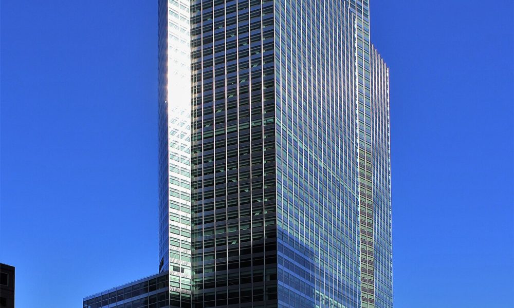 Goldman Sachs headquarters tower at 200 West Street, New York