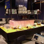 scientist working with quantum sensor equipment in a laboratory